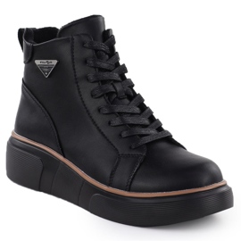 Bottes en cuir pour femmes sur coins noirs filippo dbt6452 1