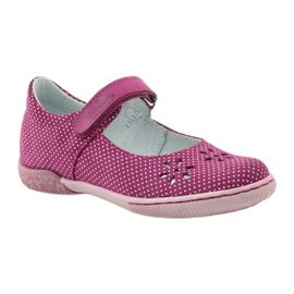 Ballerines fille fleurs Ren But 3285 rose blanche 1