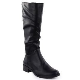 Bottes en cuir féminine Jezzi Asa198-19 1