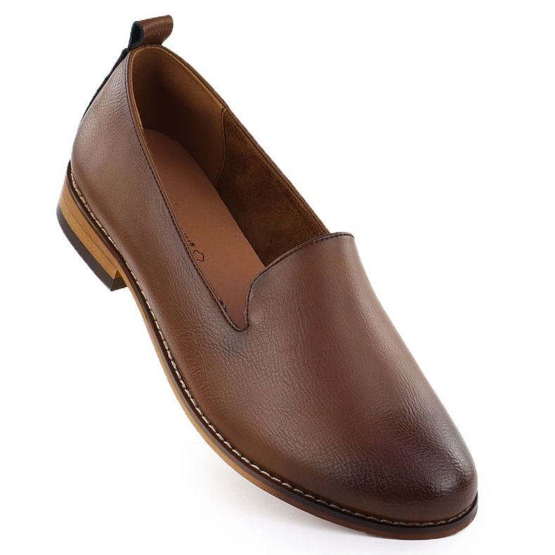 Chaussures féminines Lords Brown Potocki 19337 brun 1