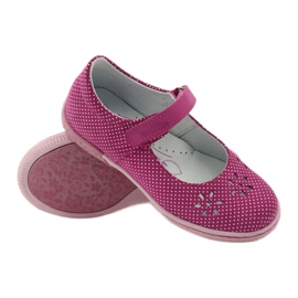 Ballerines fille fleurs Ren But 3285 rose blanc 3