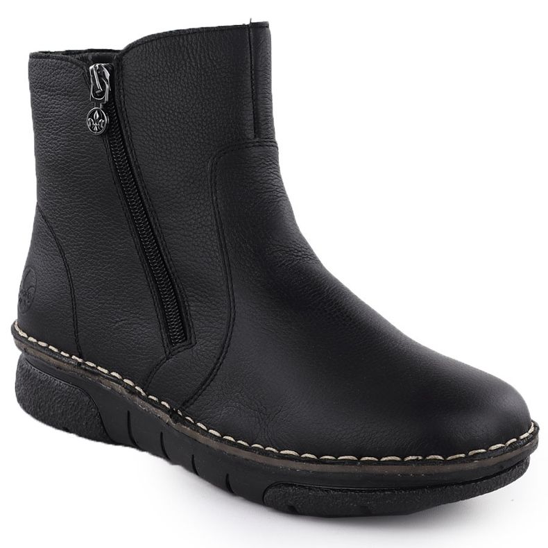 Cuir Women's confortable Black Rieker 73365-00 1