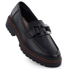 Lignets en cuir Lordy sur la plate-forme féminine Black Sergio Leone MK25166-S 1 Lignets en cuir Lordy sur la plate-forme féminine Black Sergio Leone MK25166-S 1