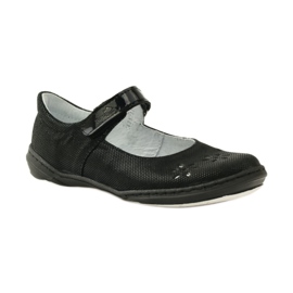Ballerines fille fleurs Ren But 4351 le noir 1