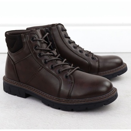 Bottes masculines isolées Brown Sliders Vanhorn An71307 brun 2