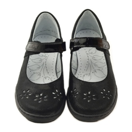 Ballerines fille fleurs Ren But 4351 le noir 4