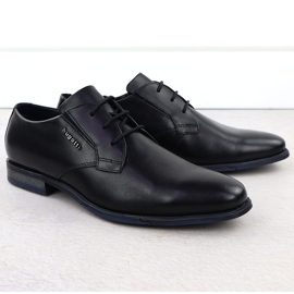Chaussures officielles en cuir Bugatti noire pour hommes SS153157 2