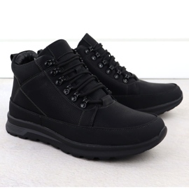 Boots à lacets isolés pour hommes noir unisoft 25mn02-9434 2