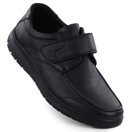 Chaussures Velcro noires unisoft 24mn16-7510 1