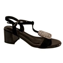 Sandales féminines Angel Blue TN6415 Black High Talons noir 2