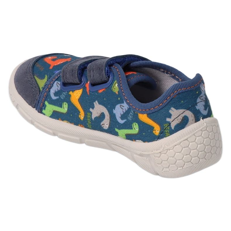 Befado chaussons enfant à motifs dinosaures 908P011 bleu 1 Befado chaussons enfant à motifs dinosaures 908P011 bleu 1