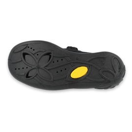 Ballerinas pour enfants de Befado 114x240 avec un arc dans les paillettes le noir 4