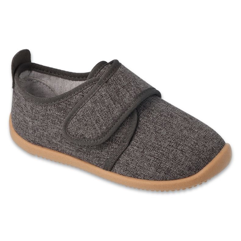 Befado chaussons enfant avec empiècement en cuir 902Y022 gris 1