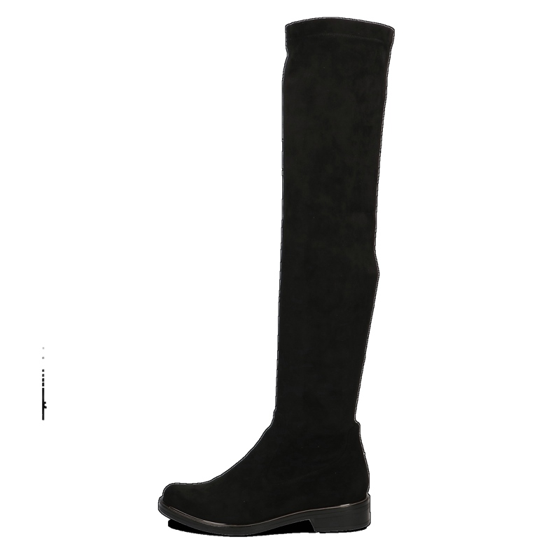 Les bottes pour femmes sur le genou étirent le caprice noir 25510-41 044 le noir 1