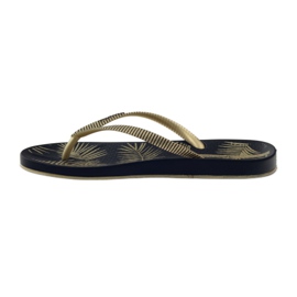 Rider Ipanema 82279 pantoufles de loisirs pour femmes le noir jaune 2