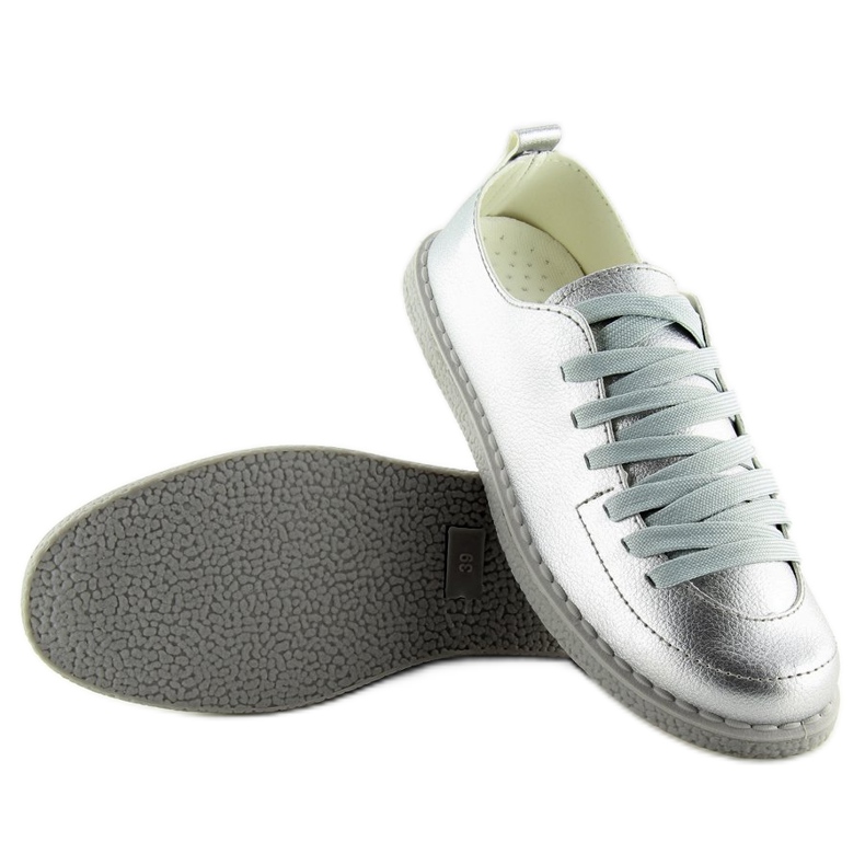 Baskets femme argent NB203p argent gris 1