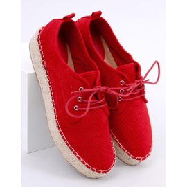 Espadrilles pour femmes rouges LL-118 Rouge 1 Espadrilles pour femmes rouges LL-118 Rouge 1