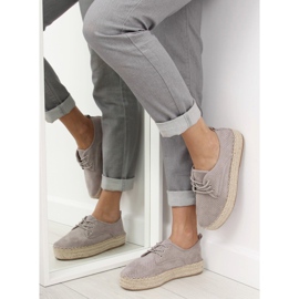 Espadrilles grises pour femmes LL-118 Gris 1