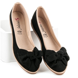 Seastar Ballerines en daim le noir 4