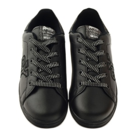 American Club Baskets American Heart avec semelle intérieure en cuir gris noir 4