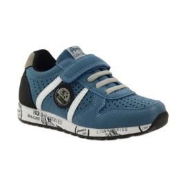 American Club Incrustation en cuir américain sport ADI gris bleu le noir blanche 1