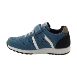 American Club Incrustation en cuir américain sport ADI gris bleu le noir blanche 2