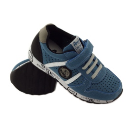 American Club Incrustation en cuir américain sport ADI gris bleu noir blanc 3