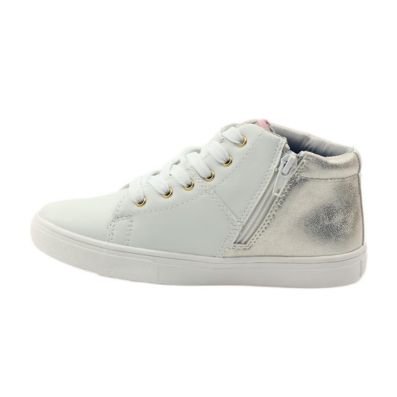 American Club Bottines américaines athlétiques avec semelle intérieure en cuir jaune blanc 2