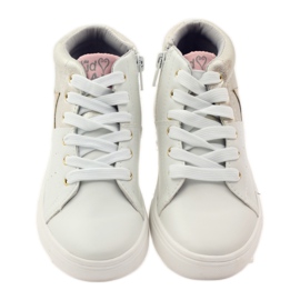 American Club Bottines américaines athlétiques avec semelle intérieure en cuir jaune blanc 4