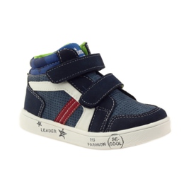 American Club chaussures de sport américaines 17353 bleu marin rouge blanche 1