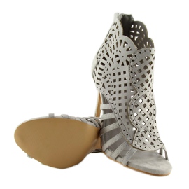 Bottes à bout ouvert grises à bout ouvert M286 gris 2