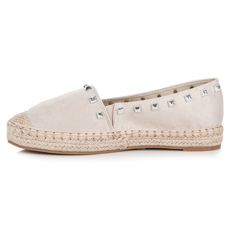 Nio Nio Espadrilles beiges à clous 1