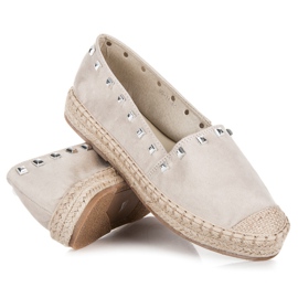 Nio Nio Espadrilles beiges à clous 2
