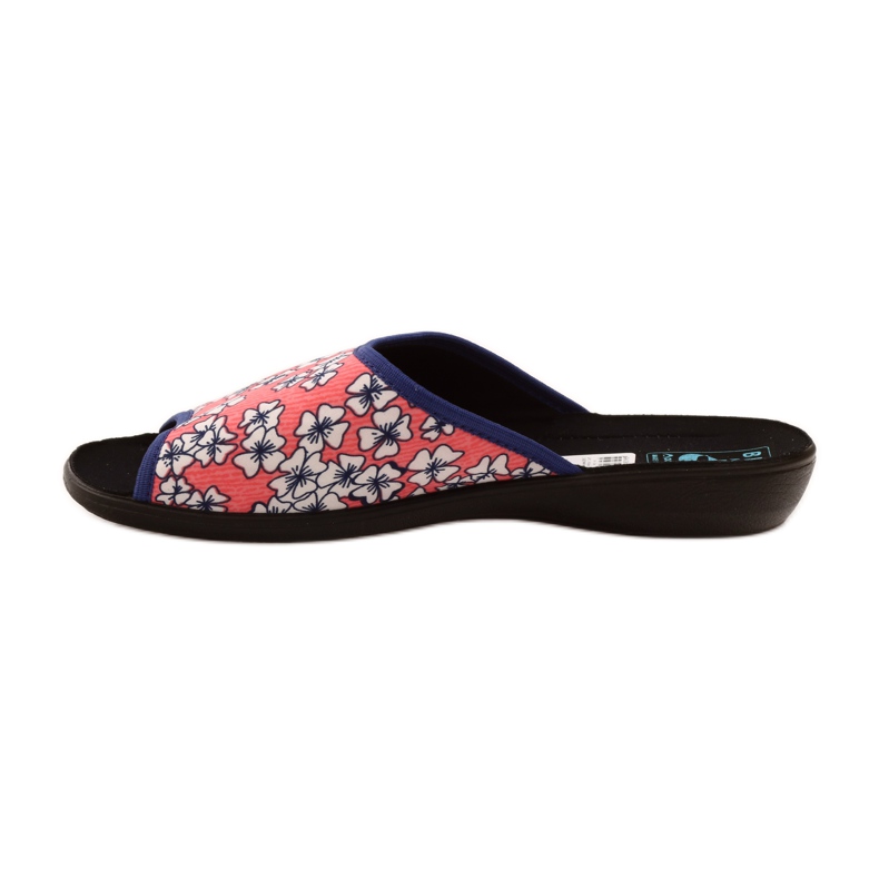 Adanex Chaussons fleuris corail clair G1/2 blanche multicolore rose 2