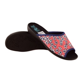 Adanex Chaussons fleuris corail clair G1/2 blanche multicolore rose 3 Adanex Chaussons fleuris corail clair G1/2 blanche multicolore rose 3