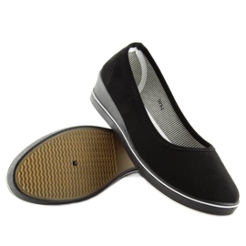 Ballerines compensées noires D73 noir le noir 1
