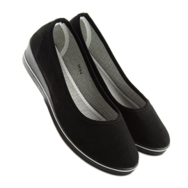 Ballerines compensées noires D73 noir le noir 3