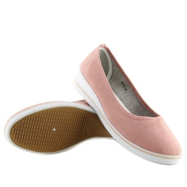 Ballerines à semelles compensées rose D73 rose 1