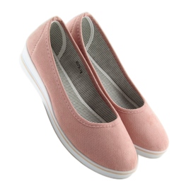 Ballerines à semelles compensées rose D73 rose 3