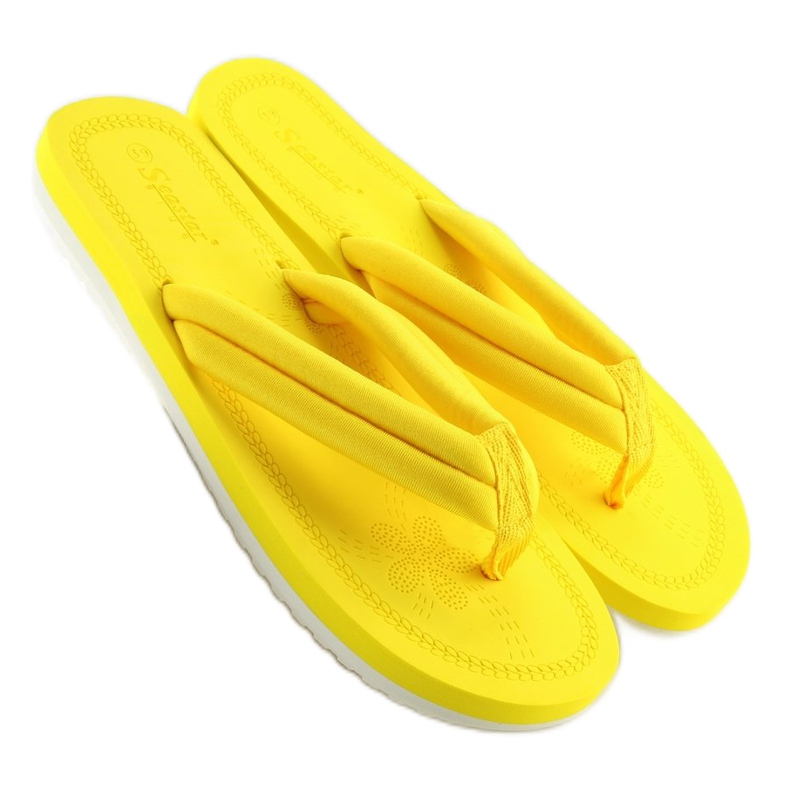 Tongs femme jaune CK38 jaune 2