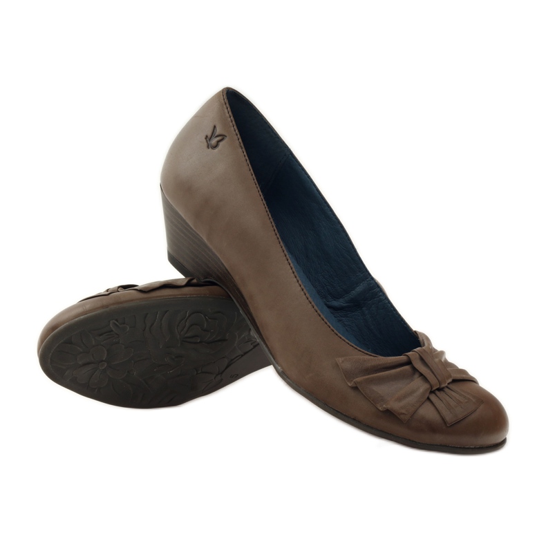 Escarpins femme à nœud Caprice 22307 brun multicolore 3