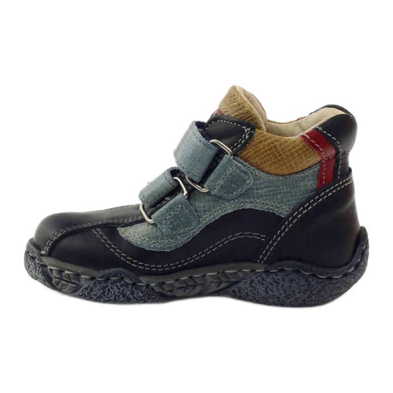 Antylopa Chaussons bébé velcro Antilope bleu marine le noir rouge 2