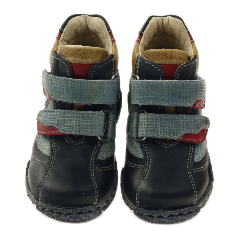 Antylopa Chaussons bébé velcro Antilope bleu marine noir rouge 4