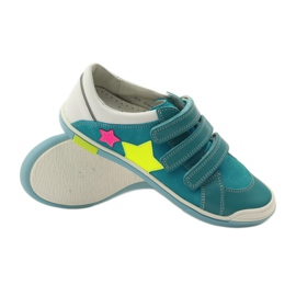Chaussures fille avec velcro Bartek rose jaune bleu blanc 3