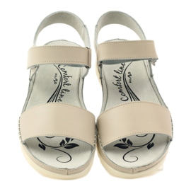 Filippo Sandales velcro beiges confortables 4