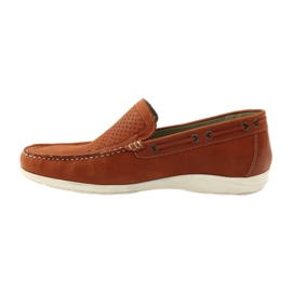Chaussures homme mocassins Caprice 14650 marron brun orange 2