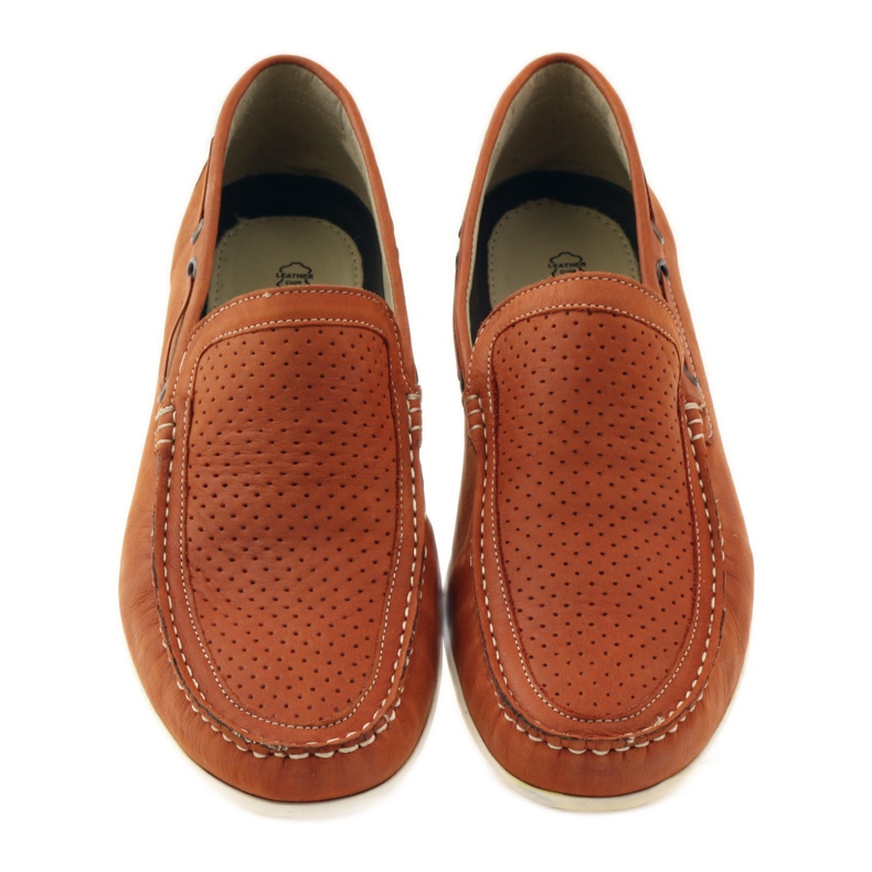 Chaussures homme mocassins Caprice 14650 marron brun orange 4