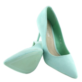 Escarpins en daim Candy Shop aigue-marine LEI-90 Vert 3