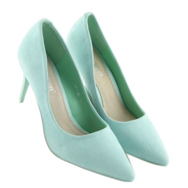 Escarpins en daim Candy Shop aigue-marine LEI-90 Vert 4