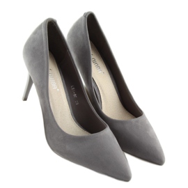 Talons hauts en daim Candy Shop gris LEI-90 D.GRAY 4